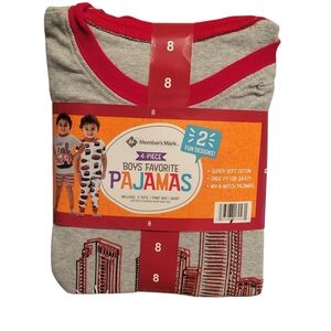 Boys 4-Piece Pajama Set
